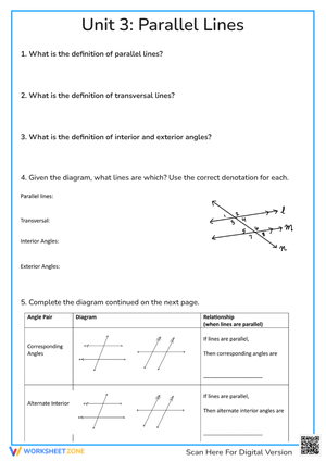 Unit 3: Parallel Lines