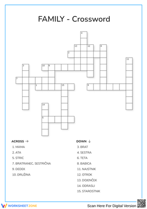 Family Crossword