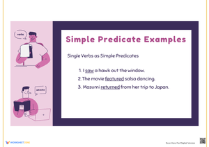 Simple Predicate Examples Worksheet