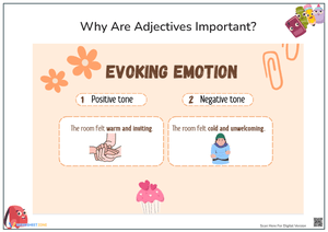 Evoking Emotion with Adjectives Worksheet