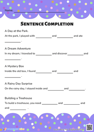 Fun and Interactive Conjunction Worksheet for Kids