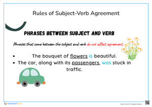 Phrases Between Subject and Verb