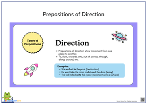 Prepositions of Direction