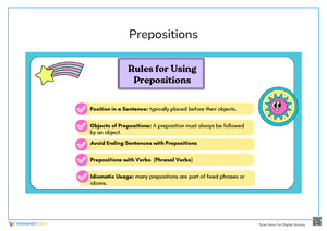 Key Rules for Using Prepositions