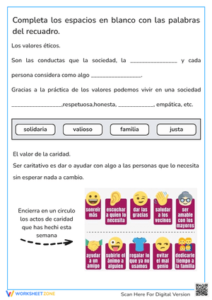 valor de la caridad