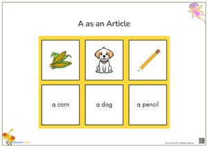 "A" as an Article