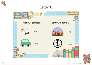 Hard and Soft Letter C Sound Worksheets