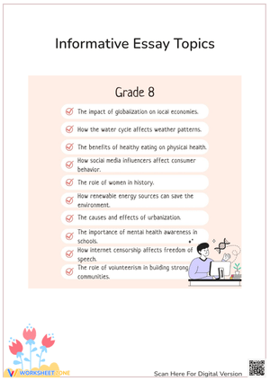  Informative Essay Topics for Grade 8