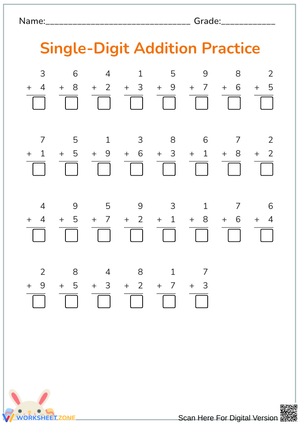 Quick Addition Drill for Young Learners