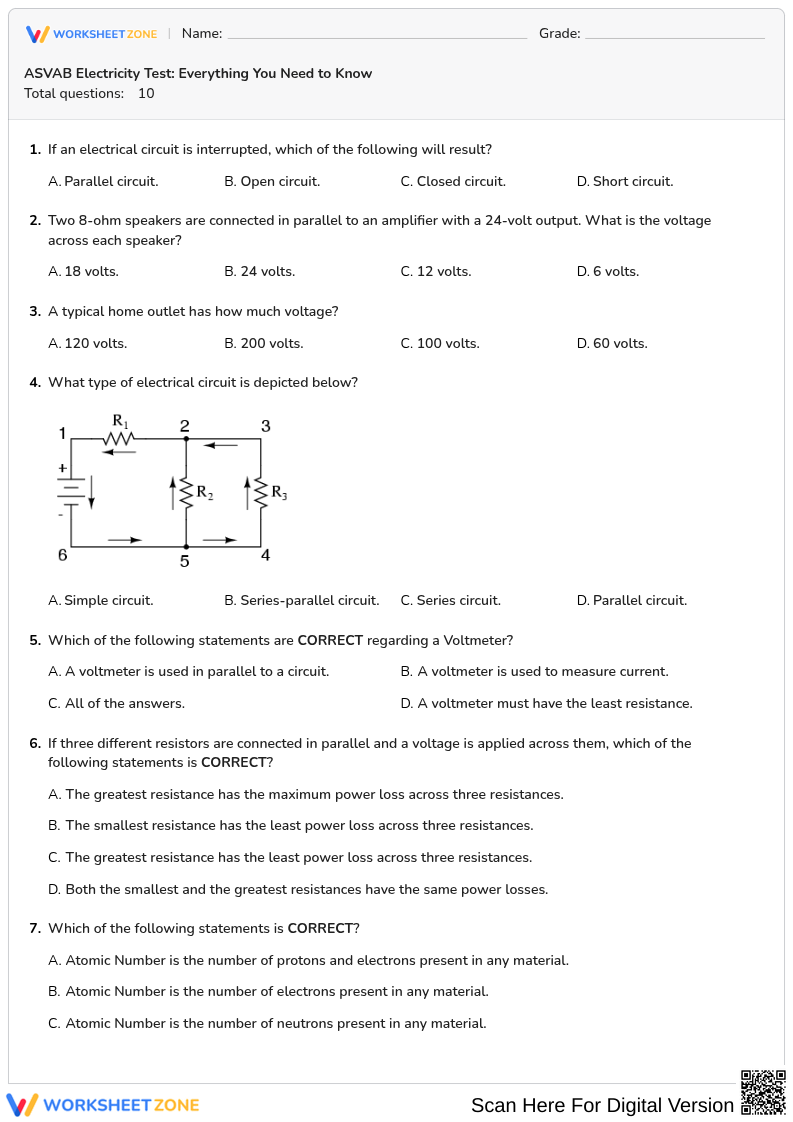 ASVAB Electricity Test: Everything You Need to Know