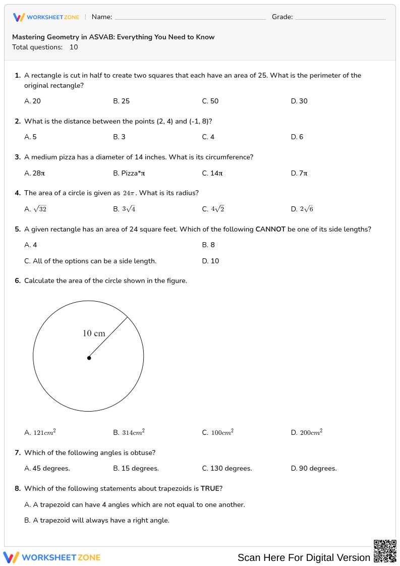 Mastering Geometry in ASVAB: Everything You Need to Know