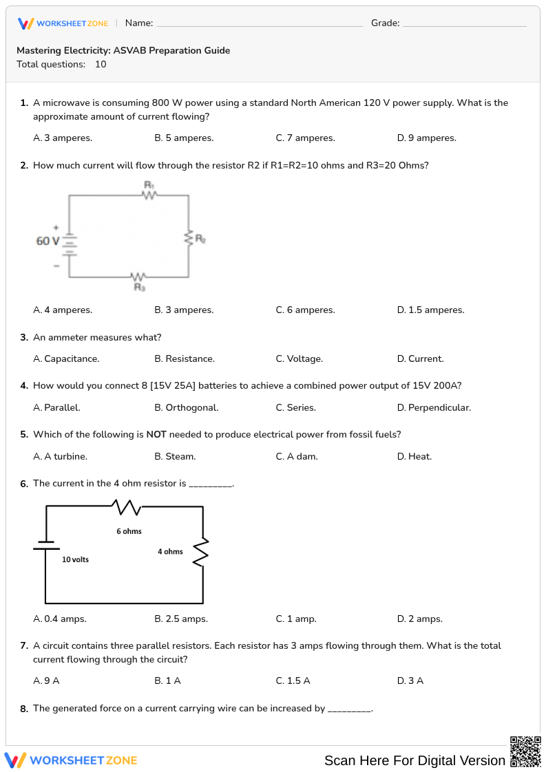 Mastering Electricity: ASVAB Preparation Guide