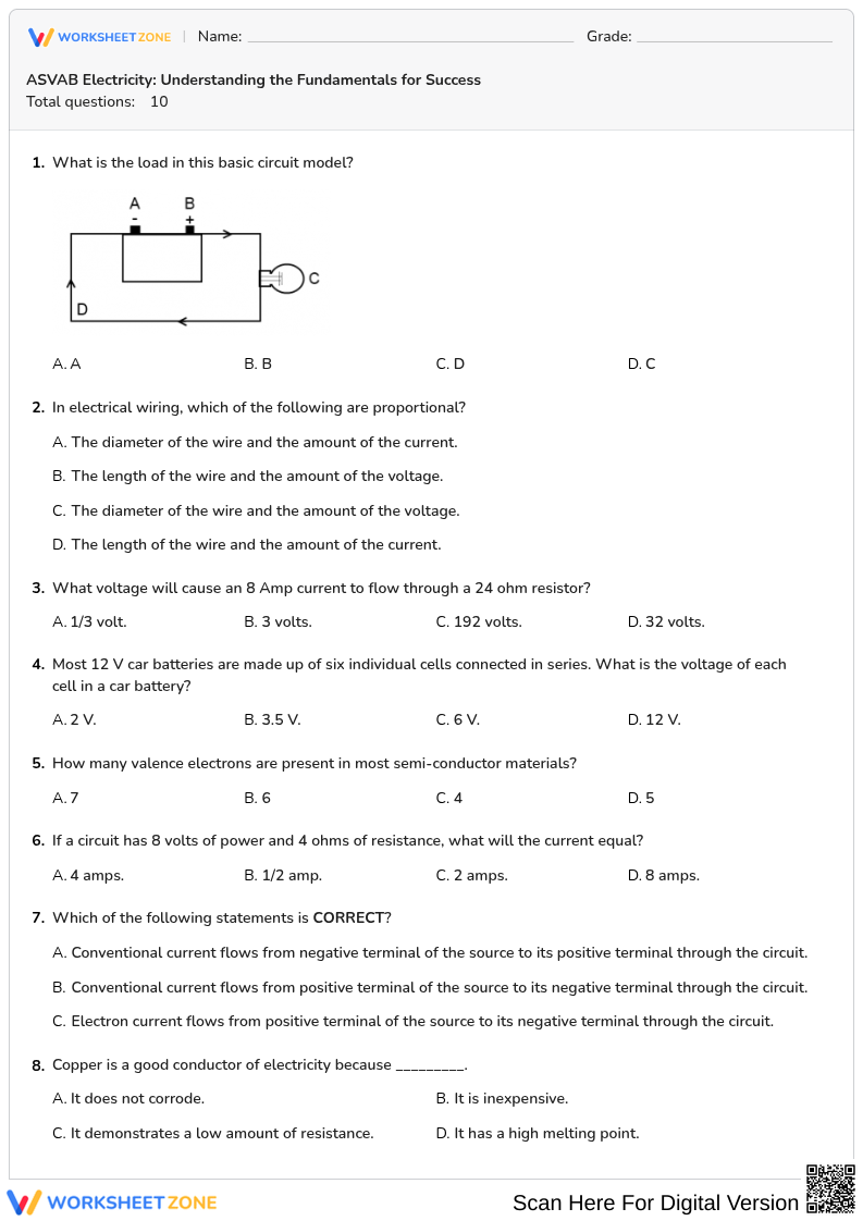 ASVAB Electricity: Understanding the Fundamentals for Success