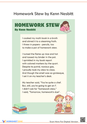 "Homework Stew" - 5th Grade Poems