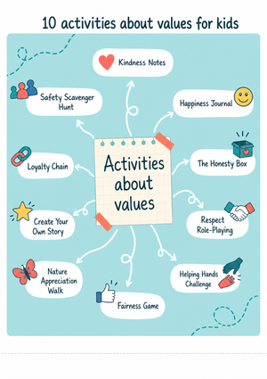 Grade 2 Core Values — Printable No-Prep Worksheet