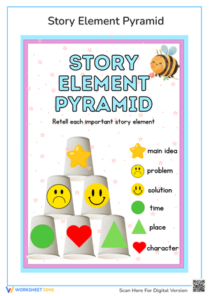 Story Element Pyramid: Fun Retelling Activity for Kids