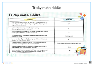 Challenging Math Riddles for Kids