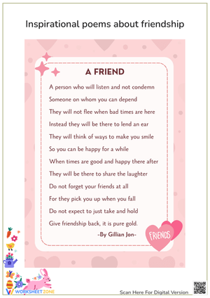 A Friend - Poems About Friendship