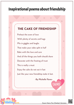 The Cake of Friendship - Poems About Friendship