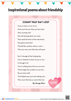 Count That Day Lost - Poems About Friendship