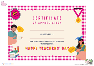 Teacher Appreciation Certificate