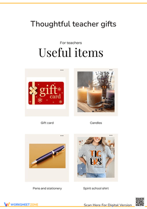 Teacher Appreciation Gift Ideas