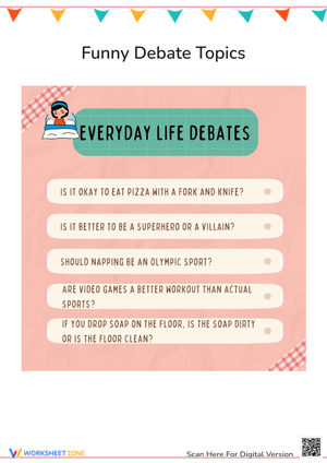 Funny Debate Topics: Everyday Life