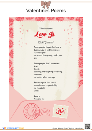 Valentine’s Poems: Love Is by Nikki Giovanni