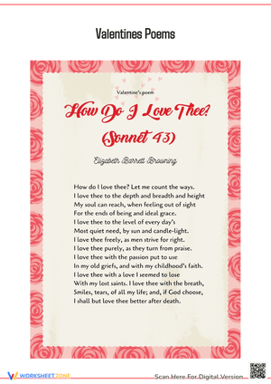 Valentine’s Poems: How Do I Love Thee? (Sonnet 43)