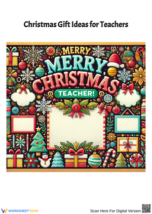 Christmas Gift Ideas for Teachers - Bulletin Board