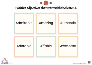 Positive adjectives that start with the letter A