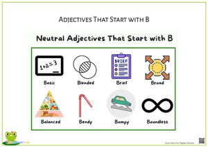 Adjectives That Start with B - Neutral Word List