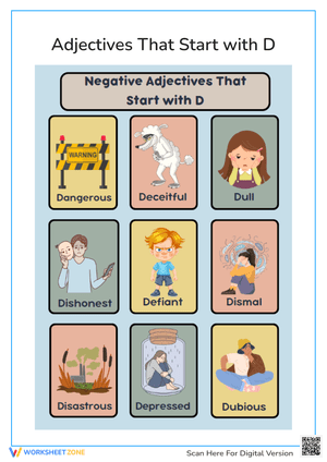 Negative Adjectives That Start with D