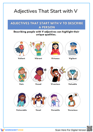 Adjectives That Start with V to Describe a Person