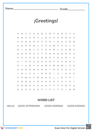 Greetings crossword!