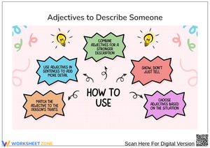 How to Use Adjectives Worksheet