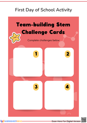  Team-building STEM Challenge Cards 
