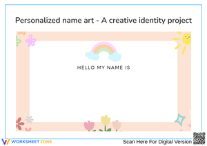 "Hello My Name Is" Worksheet