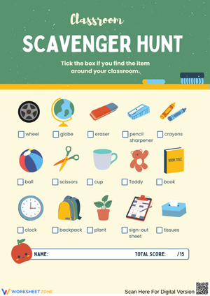 Classroom Scavenger Hunt