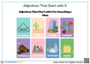 Adjectives That Start with X for Describing a Place