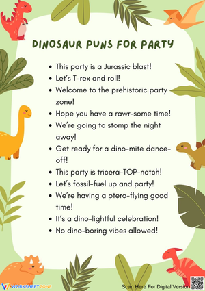Roaring Fun Dinosaur Puns for Party Time