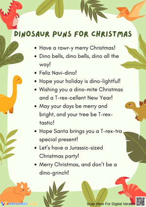 Dino-mite Christmas Puns for Holiday Fun