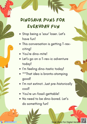 Dino-rific Puns for Everyday Fun
