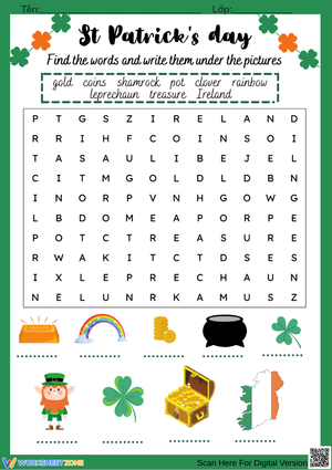 St. Patrick’s Day Word Search 