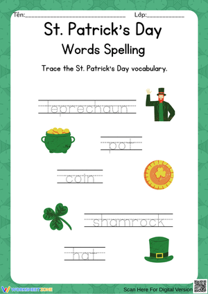 St. Patrick’s Day Words Spelling