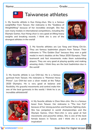 GS4- U9- Project- Taiwanese athletes