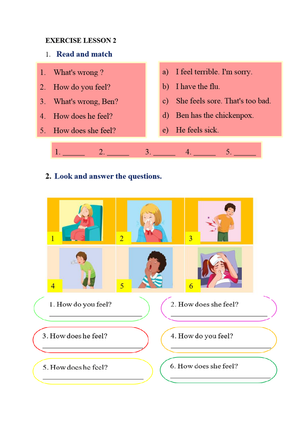 Unit 5- Health-excercise lesson 2