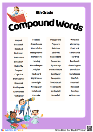 5th Grade Compound Vocabulary Words