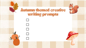 Autumn-Themed Creative Writing Prompts worksheet 