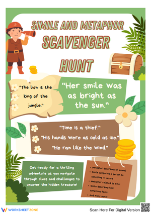 Similes and Metaphors Scavenger Hunt